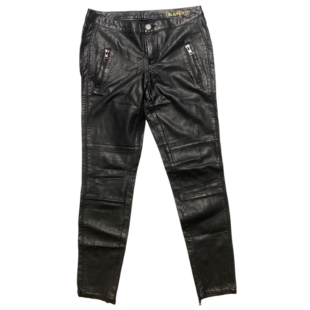 Blank NYC Vegan Leather Moto Pants Size 28